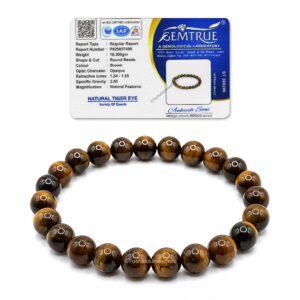 Tiger Eye Bracelet for Men and Women with Certificate of Authenticity