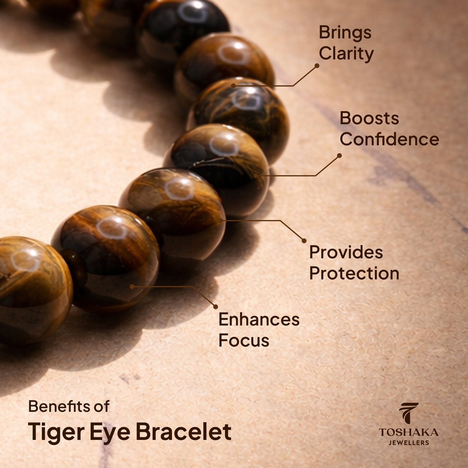 Tiger Eye Bracelet for Men & Women - Image 3