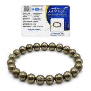 Pyrite Bracelet for Men and Women with Certificate of Authenticity